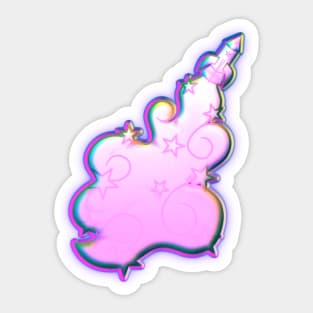 Rocket Rainbows (Princess Pink) Sticker